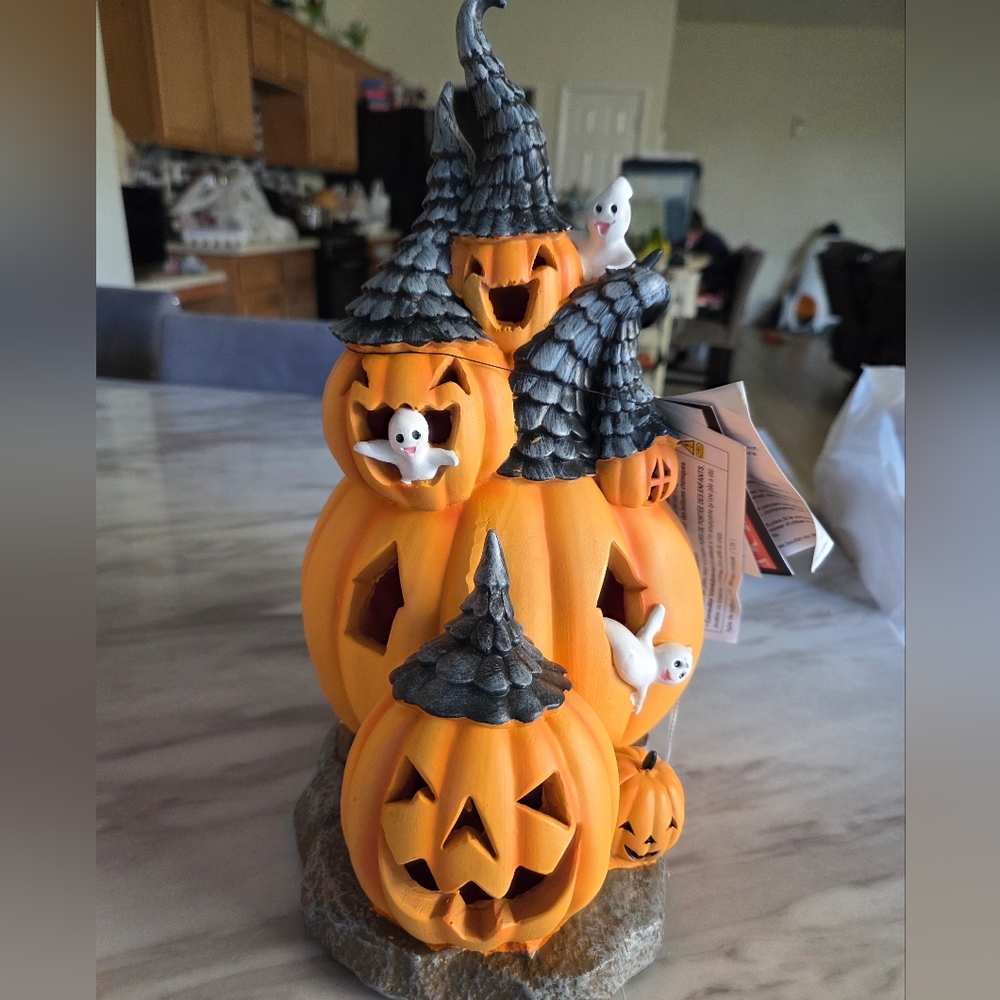Halloween Pumpkin Ghost Decor